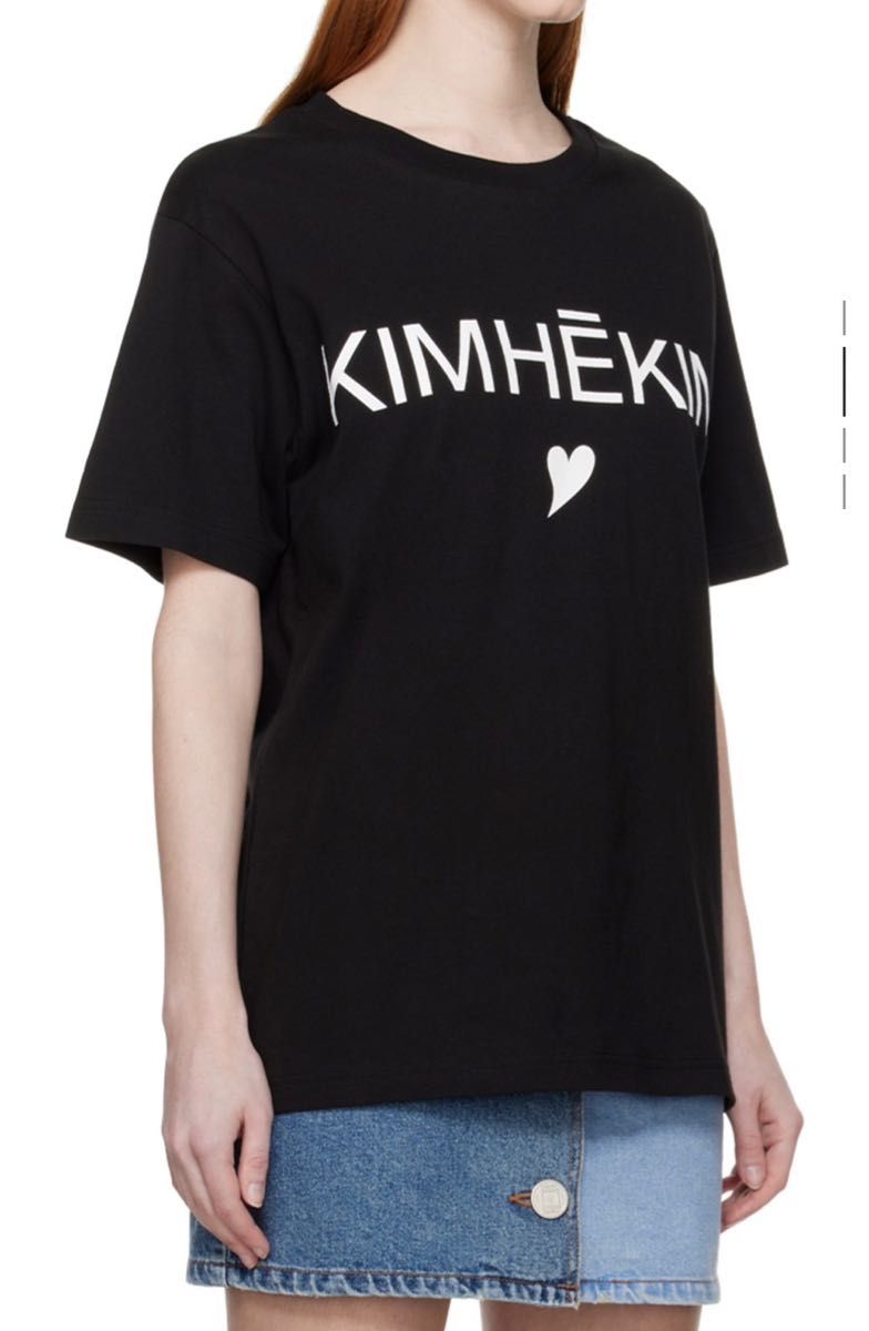 KIMHEKIM キムへキム Tシャツ ハート ロゴ ブラック M 新品未使用