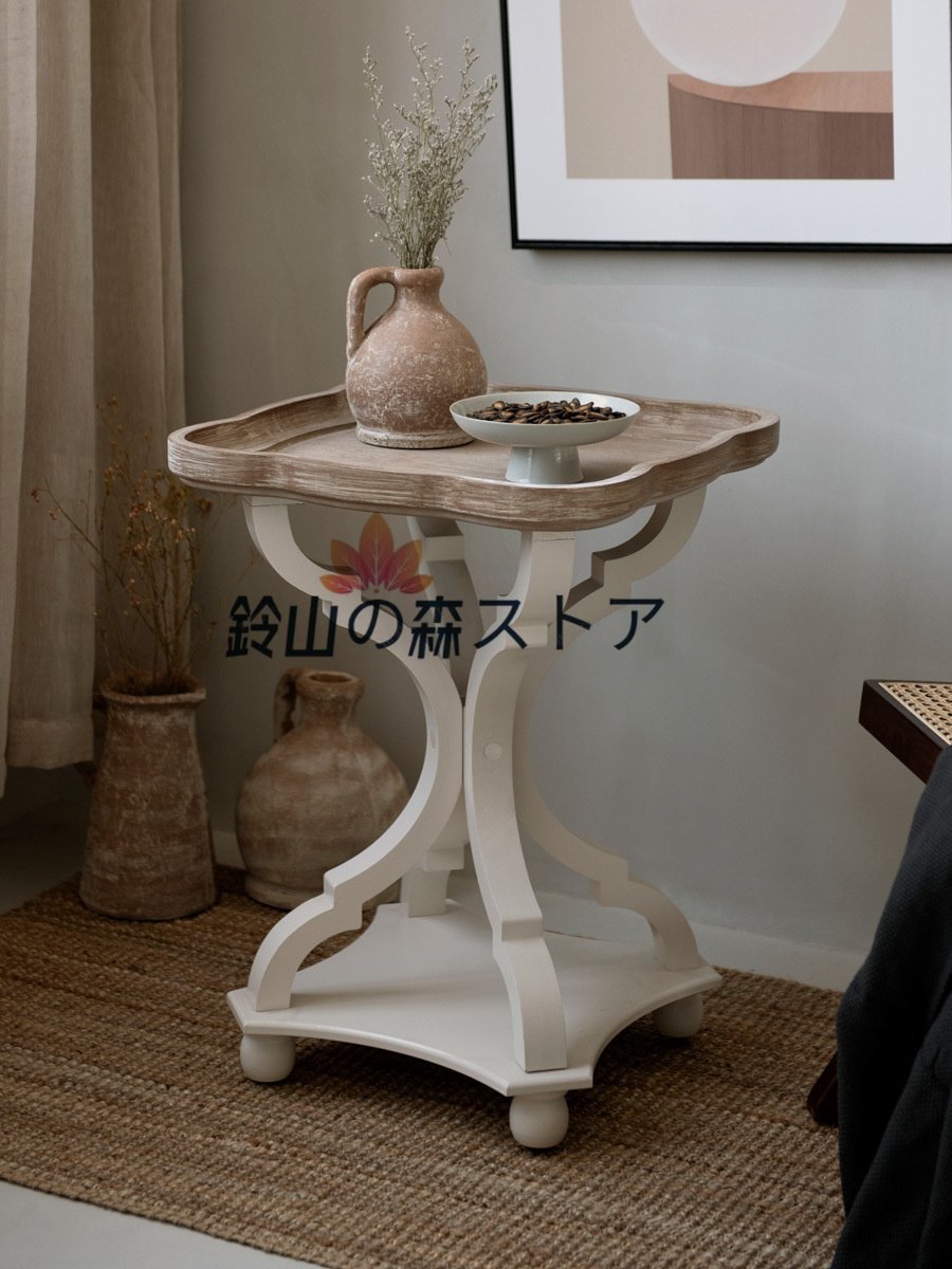 新着 テーブル 高級家具◇フランス風◇サイドテーブル 物置 リビング用