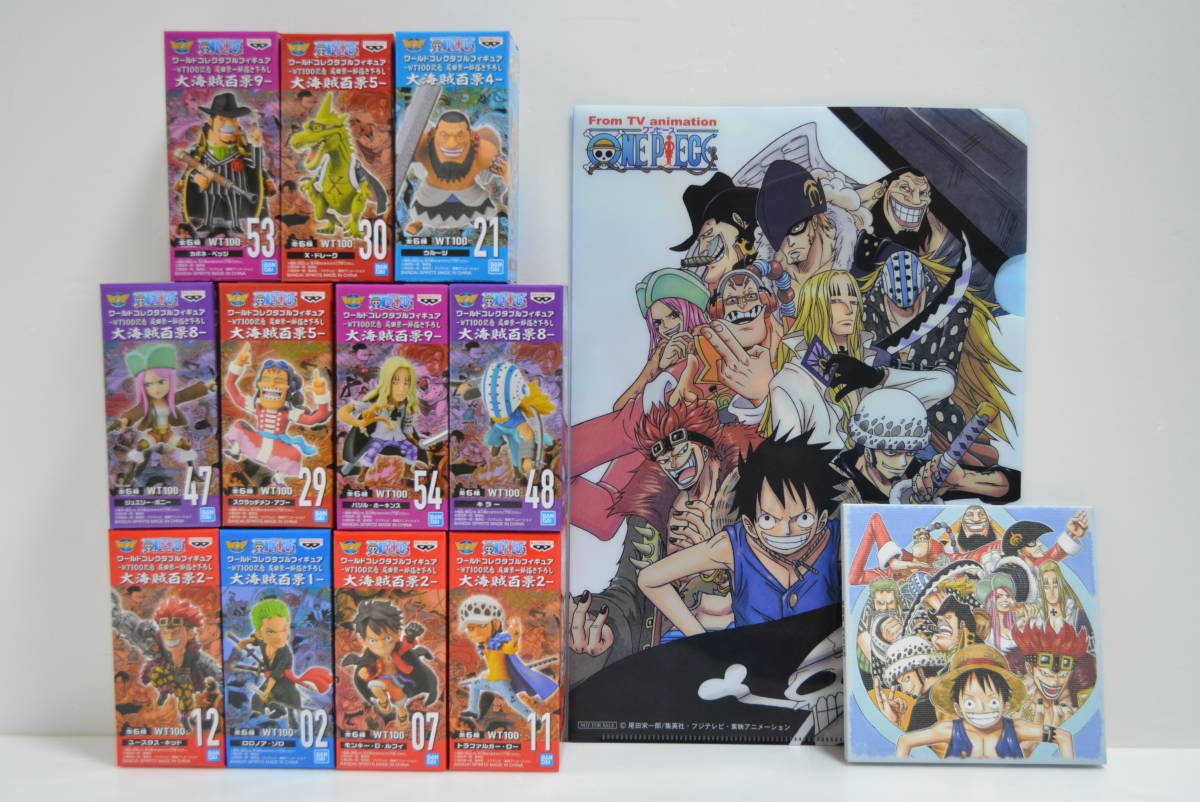 ONE PIECE 最悪の世代 WCF大海賊百景 ワールドコレクタブルフィギュア ルフィ ゾロ ロー キッド LOG COLLECTIONクリアファイル ワーコレ_画像1