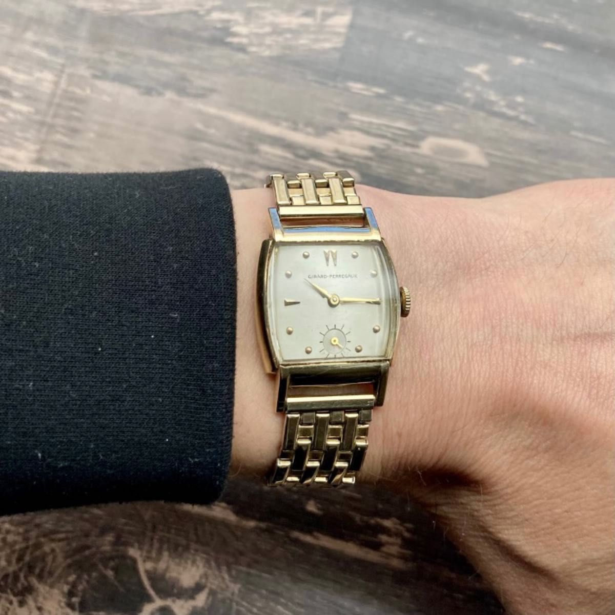【動作良好】ジラールペルゴ アンティーク 腕時計 1950年代 手巻き メンズ GIRARD PERREGAUX ビンテージ 男性