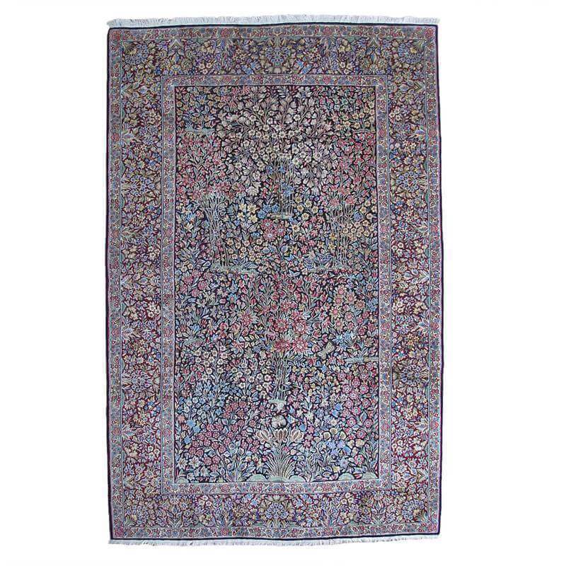ペルシャ絨毯 イラン・ケルマン産　239×154cm 手織り ウール ラグ リビング ダイニング 本物 (FL-22004)