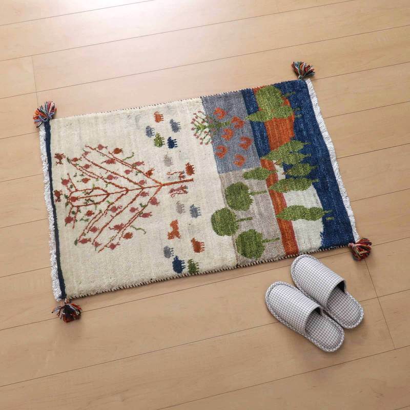 ランキング2022 ギャベ イラン産 91×60cm 絨毯/ホシナマイ(ルリバフ) プレミアムギャッベ 手織り (HSS-73199) ラグマット ラグ ウール 玄関マット ラグ一般 ランキング2022 ギャベ イラン産 91×60cm 絨毯/ホシナマイ(ルリバフ) プレミアムギャッベ 手織り (HSS-73199) ラグマット ラグ ウール 玄関マット ラグ一般