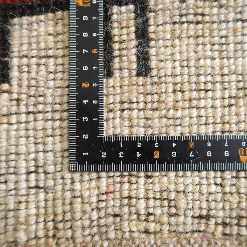 ギャッベ イラン産 170×113cm 手織り リビング ウール ラグ 天然素材 ラグマット 大判ラグ（BL-10264）_画像9