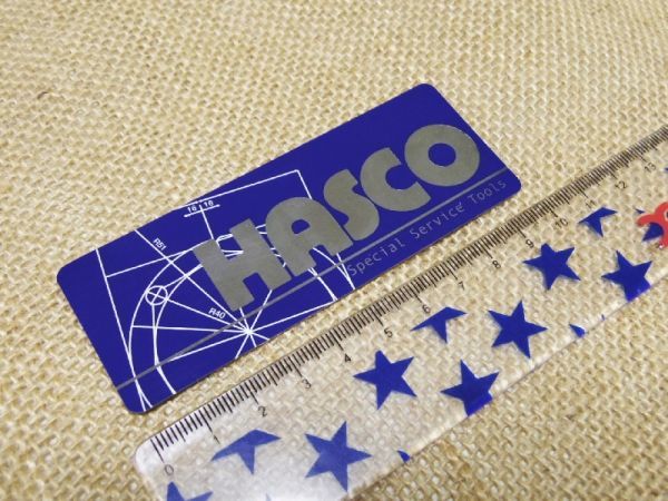 HASCO ロゴシール ステッカー ブルー_画像3