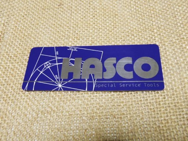 HASCO ロゴシール ステッカー ブルー_画像1