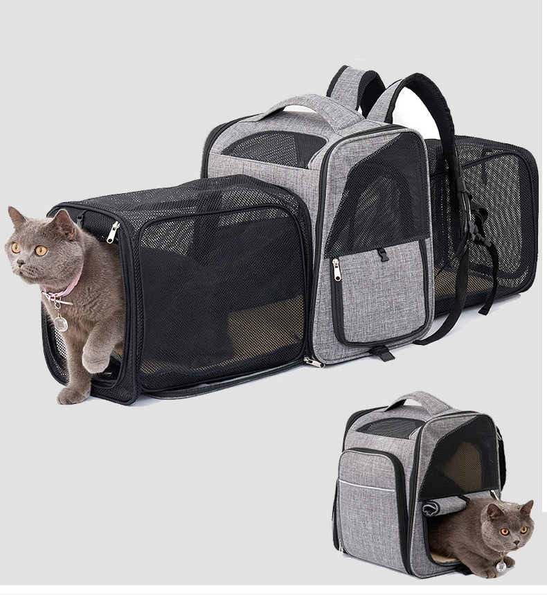 品多く メッシュ 猫用 犬猫兼用 バッグ バックパック ペットキャリーバック キャリーリュック 折り畳み式収納 旅行 通気性 猫 ネコ ねこ 犬 キャリア