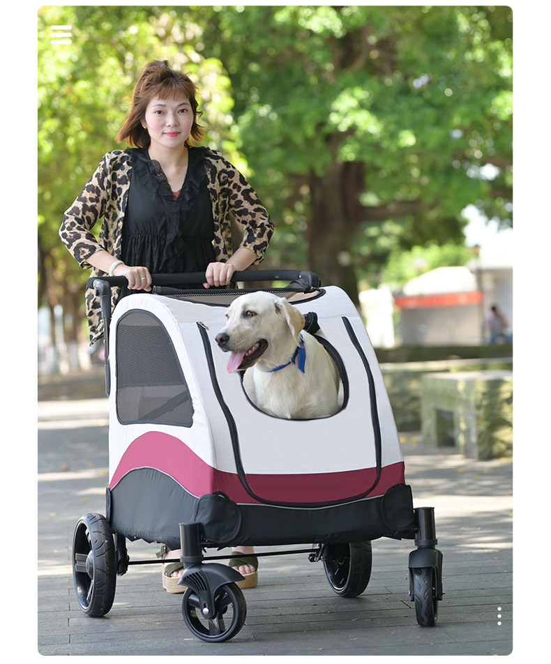 贅沢屋の 猫と犬 大型ペット自転車 ペットカート中大型犬折り畳み可能