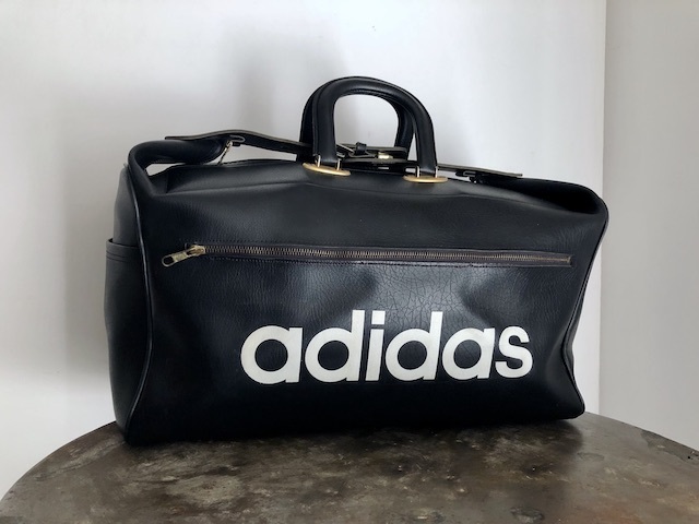  Adidas Vintage путешествие сумка ( Франция производства )CHIC Zip модель adidas made in FRANCE сумка "Boston bag" сумка 70s 60s VENTEX 1970 годы 