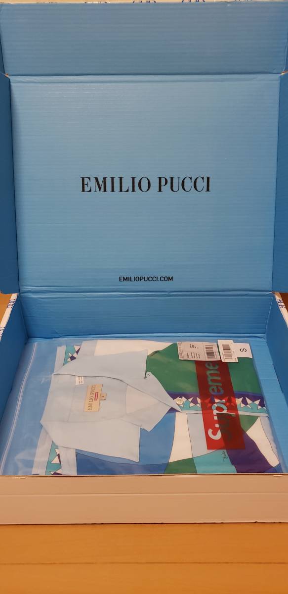 21S/S Supreme EMILIO PUCCI S/S Shirt(S・BLUE) EMILIO PUCCIオンライン購入 新品・未試着 シュプリーム エミリオ プッチ シャツ 青_画像4