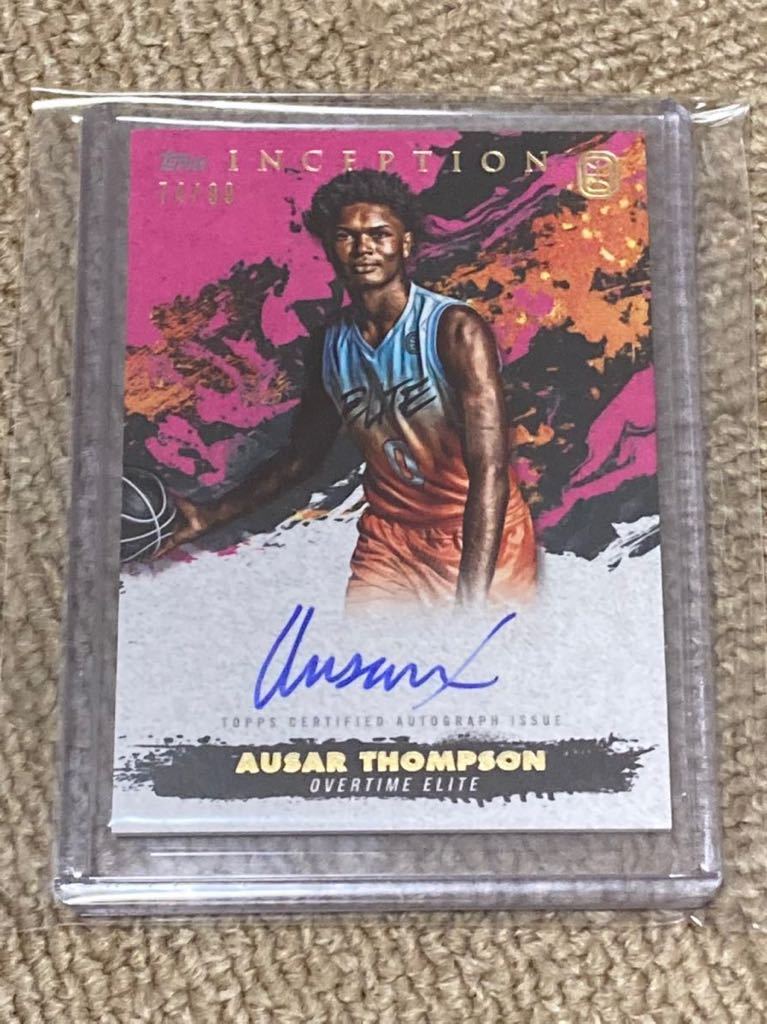 TOPPS INCEPTION OVERTIME ELITE 2021-22 AUSAR Thompson 直書きサインカード　99シリ