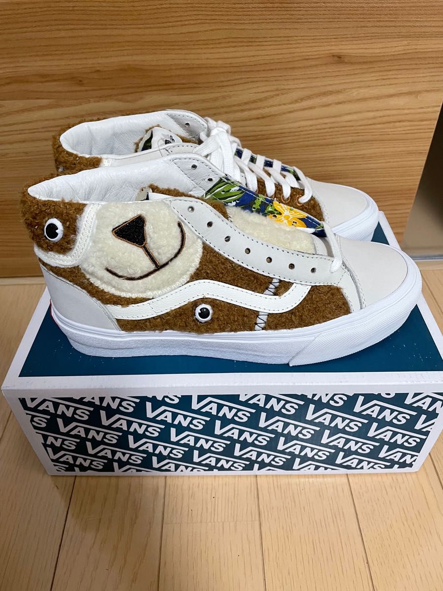 Vans Vault Mid zoo Skool 24.5cm バンズ　アニマル　ベアー　レザー