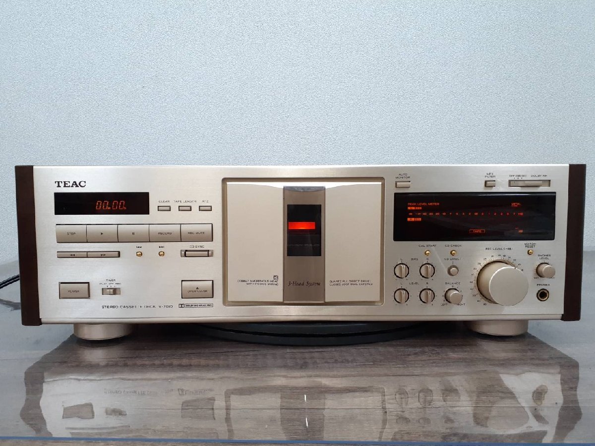 △6783 現状品 オーディオ機器 カセットデッキ TEAC V-7010 ティアック