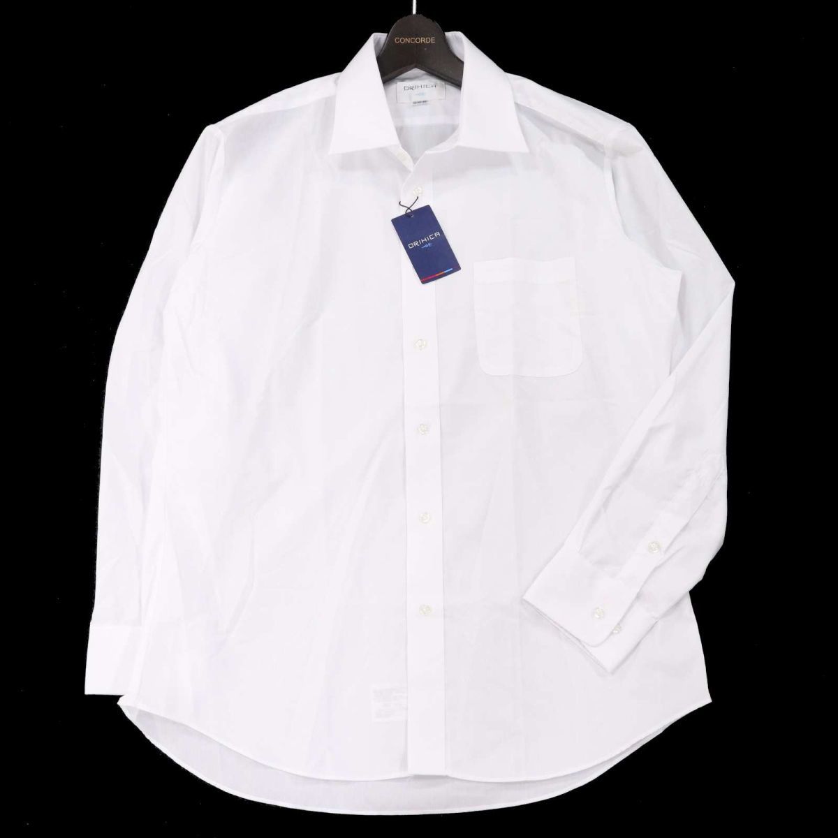 【新品 未使用】 ORIHICA オリヒカ 形態安定 抗菌防臭★ 長袖 シャツ ワイシャツ 2枚セット Sz.LL　メンズ 白 ビジネス　I3T00505_7#C_画像3