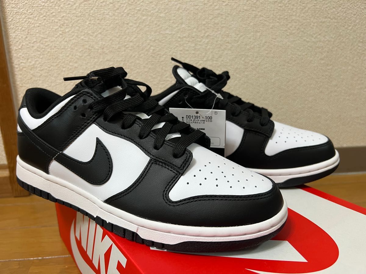 NIKE DUNK LOW PANDA US8 26cm DD1391-100