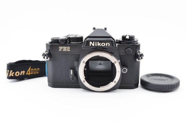 最も信頼できる 美品 NIKON FE2 ブラック フィルムカメラ モルト新品