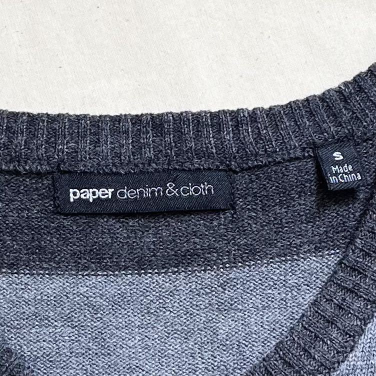PaperDenim&Cloth(USA)ビンテージボーダーニットセーター
