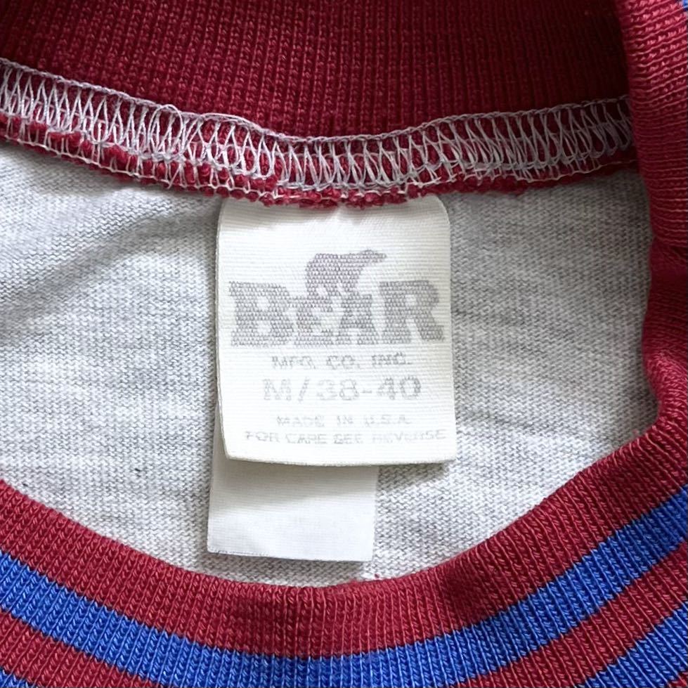 BEAR MFG.ビンテージリブネックTシャツ(アメリカ製)_画像4