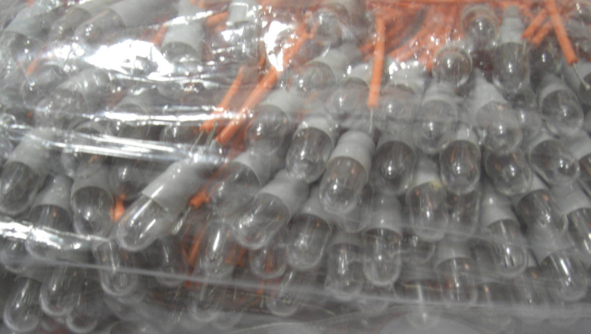 パール電球製作所/PL-1480-1ガラス豆球リードタイプ1000個1袋ビンテージ未使用050708_画像2