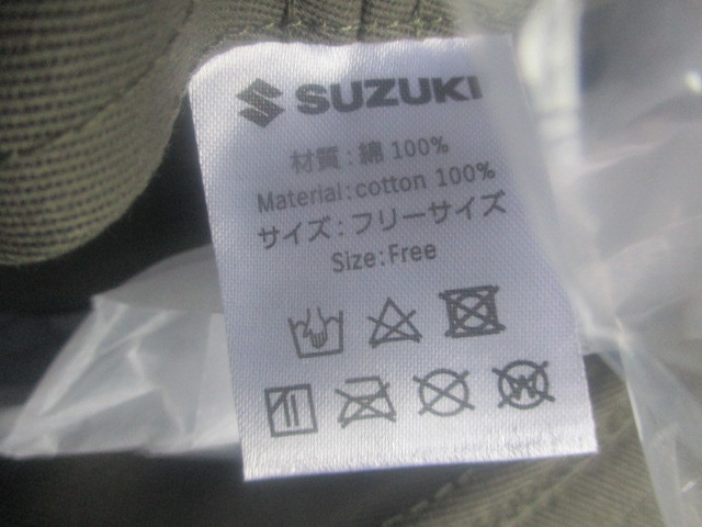 帽子　ジムニー　送料￥250　バケットハット　未使用　99000-79NA0-245　サイズアジャスター付き　フリーサイズ　綿100％　JB64W　スズキ　_画像5