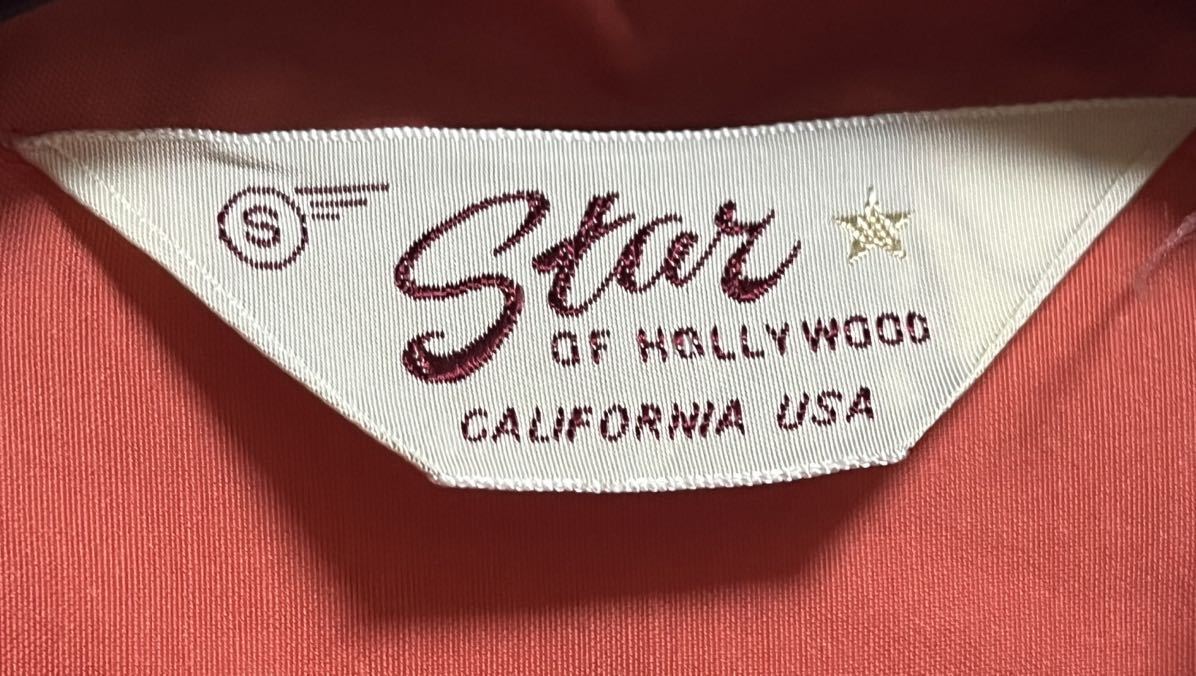  beautiful goods Star of Hollywood shirt S L vi s dot pink pull over 50s 50 period Vintage rockabilly L vi s Orient Dry Bones