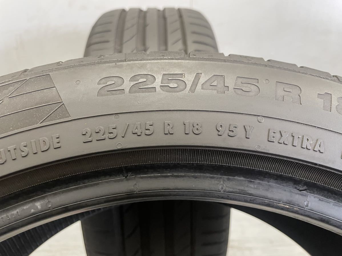 225/45R18(95Y)MOE[商品番号6592] コンチネンタル Conti Sport Contact5 SSR 2018年製 2本セット 225/45/18_画像5