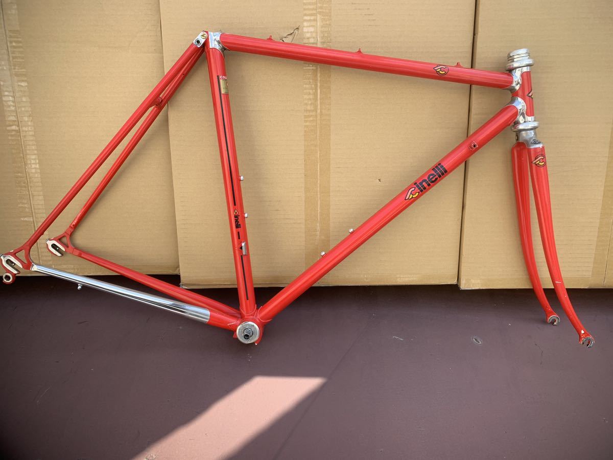 お気にいる】 cinelli supercorsa サイズ50 フレーム、フォークセット