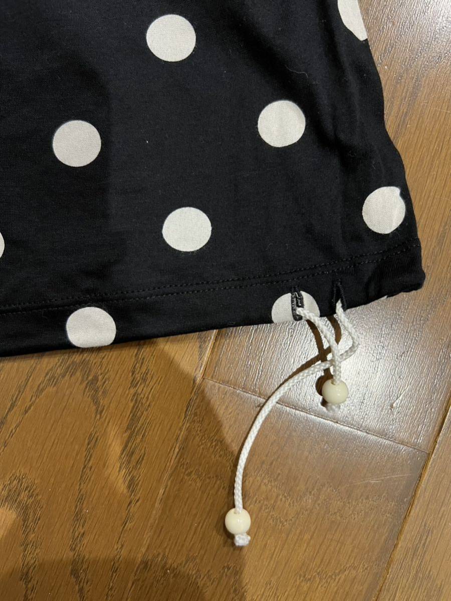 VIVID vere vi vi dovela child clothes setup 140 polka dot black × white Kids no sleeve skirt 