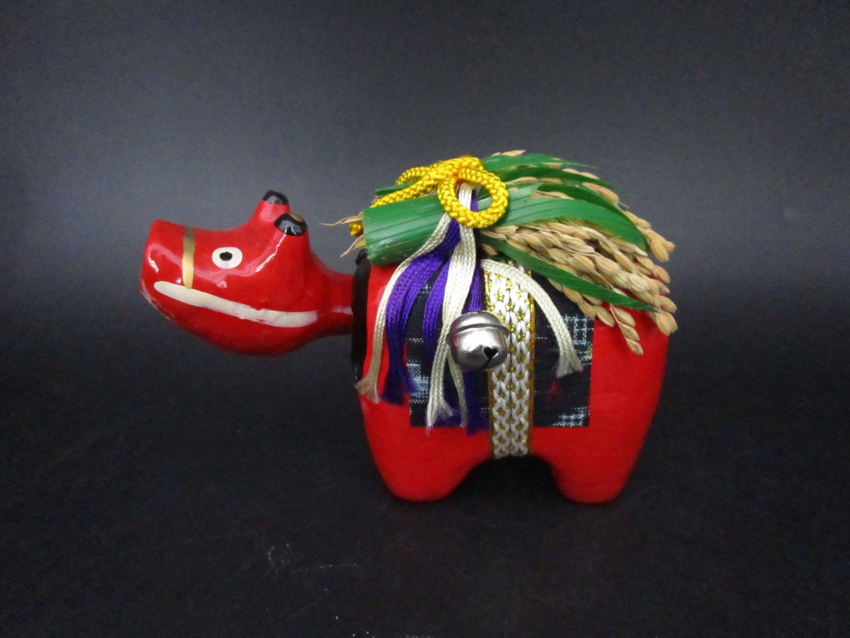 即決赤べこ郷土玩具民芸品張子張り子当時もの昭和レトロ縁起物伝統工芸 