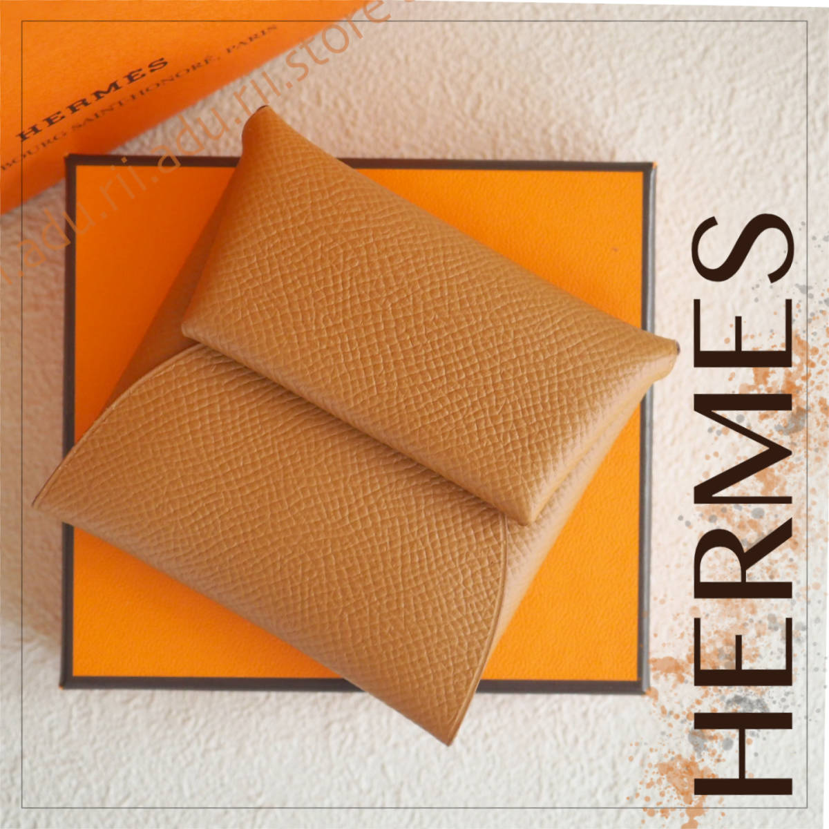 未使用極美品☆ エルメス HERMES バスティア コインケース ヴォー