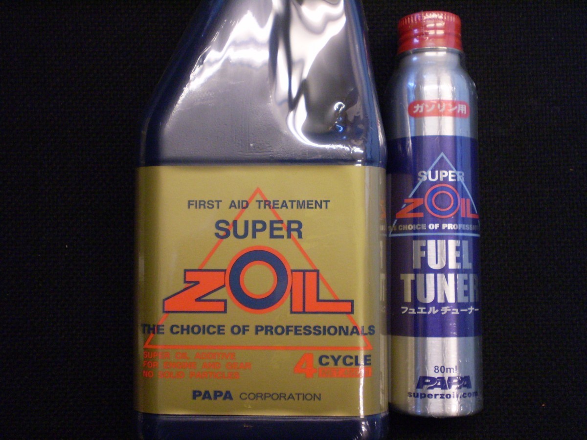 SUPER ZOIL スーパー ゾイル ４サイクル 450ml　＆　スーパーゾイル　フュエルチューナー８０ｍｌ（ガソリン）_画像1