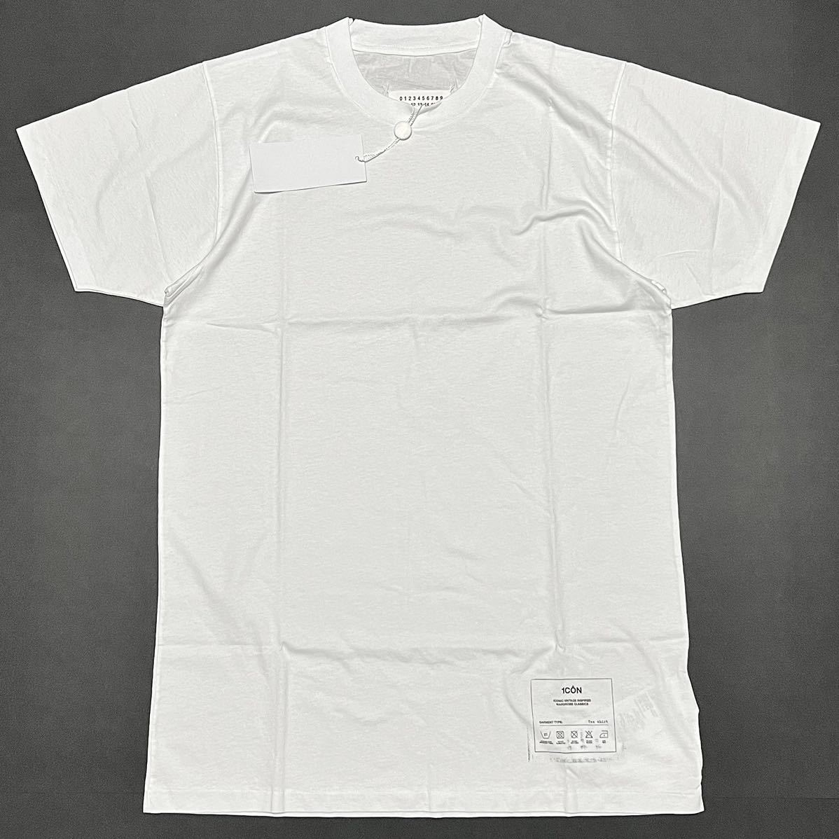 超熱 白 ホワイト Tシャツ ロゴ 1CON 4ステッチ メゾンマルジェラ 新品