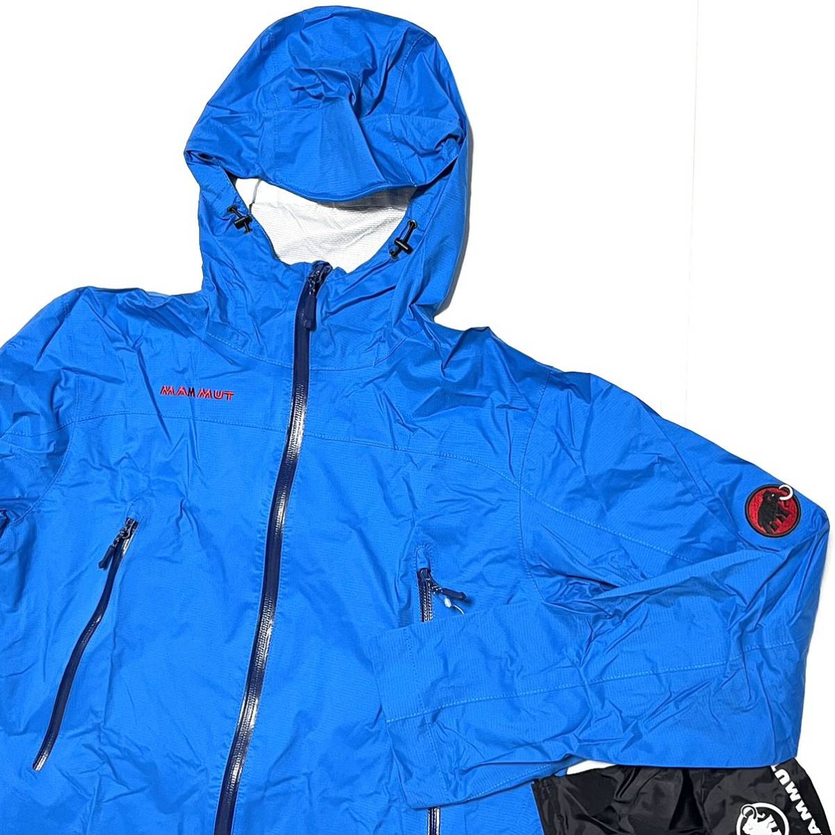 S 新品 マムート 刺繍ロゴ 防水 ドライテック コンパクト ジャケット MAMMUT ハイキング レイン 登山 トレッキング レインジャケット