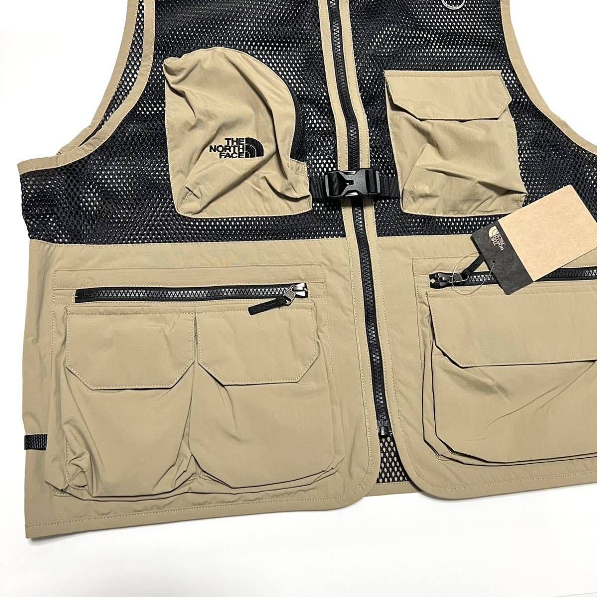 M 新品 海外限定 ノースフェイス ユーティリティメッシュベスト Utility Mesh Vest キャンプ アウトドア ケルプタン ギア CAMP_画像5