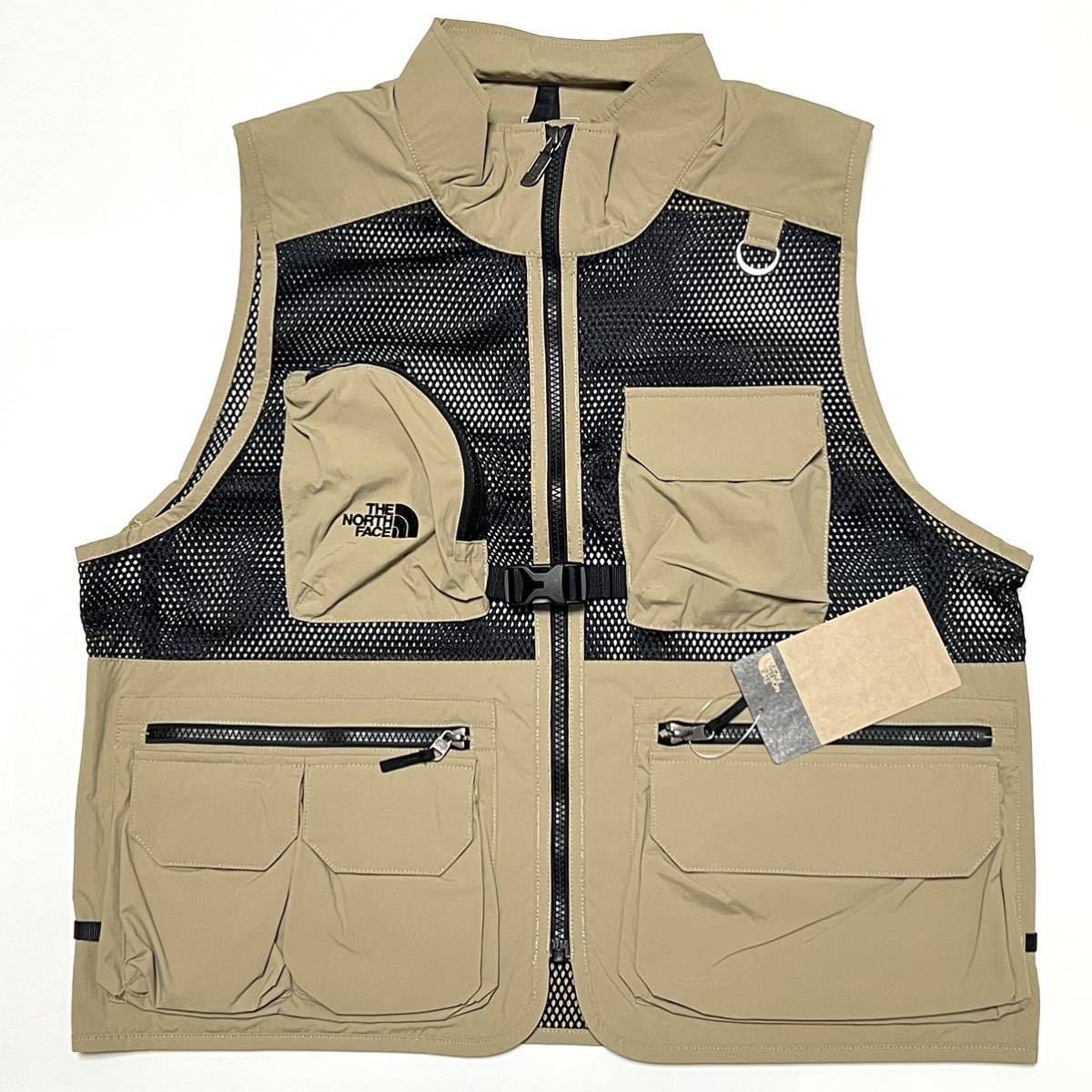 M 新品 海外限定 ノースフェイス ユーティリティメッシュベスト Utility Mesh Vest キャンプ アウトドア ケルプタン ギア CAMP_画像1