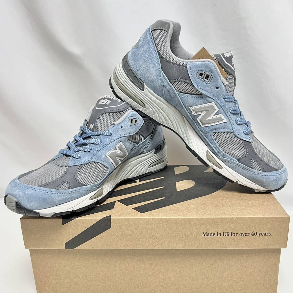 26 5cm 新品 ニューバランス イギリス製 991 水色 NEWBALANCE 26 5cm 新品 ニューバランス イギリス製 991 水色 NEWBALANCE