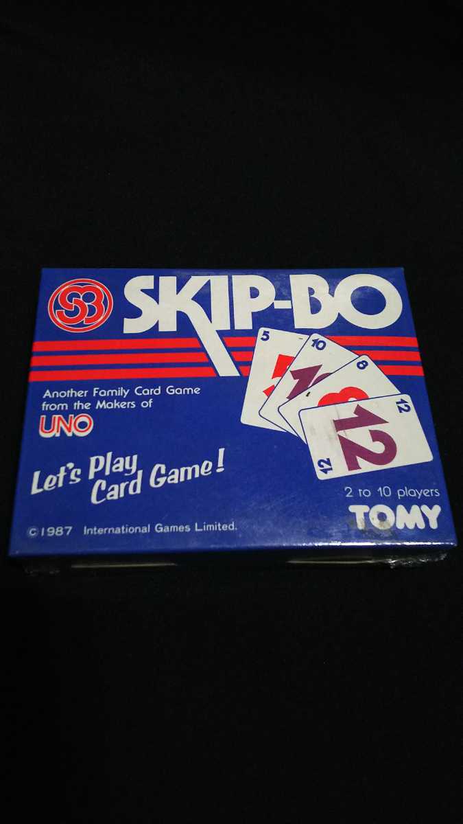 新品未開封、希少TOMYのカードゲーム、SKIP-BO(スキップボー)、UNO_画像1