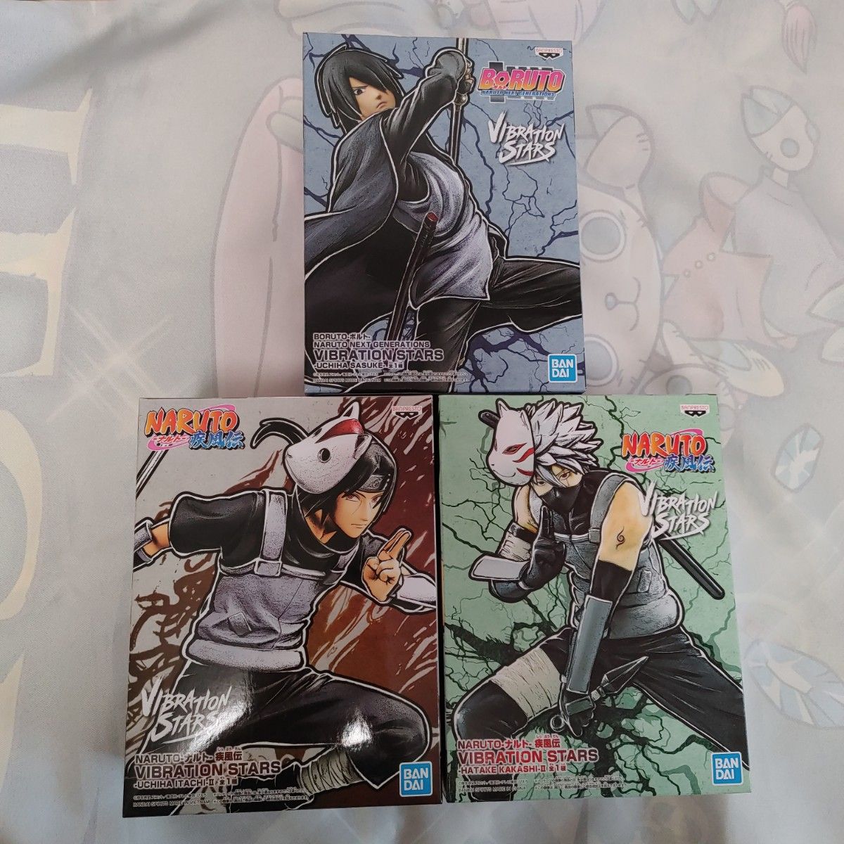 NARUTO ナルト BORUTO ボルト VIBRATION フィギュア カカシ イタチ サスケ 3点セット