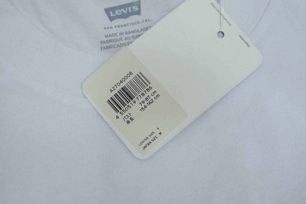 新品リーバイスA2704-0008 Mサイズ 半袖 グラフィックTシャツ ホワイト/白 ショートスリーブ_画像3