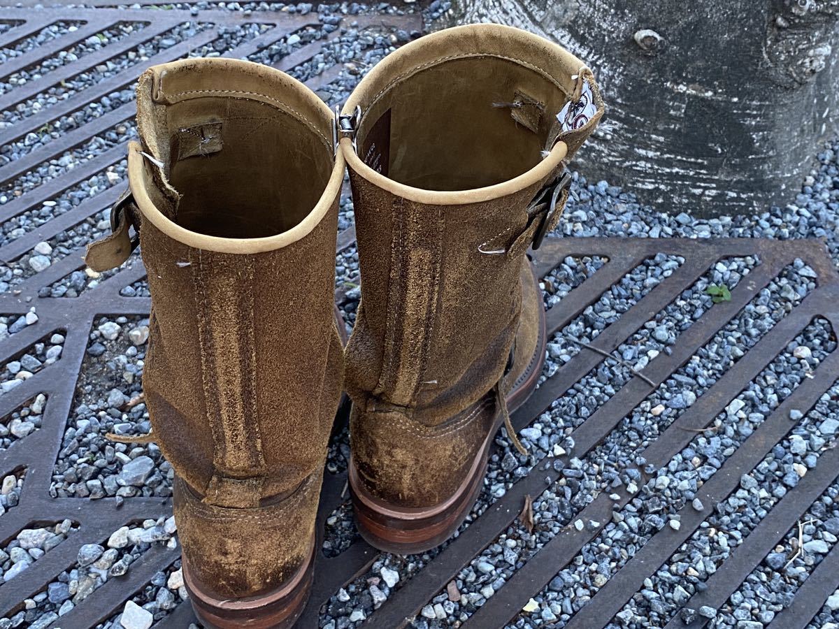 #Chippewa# engineer boots #30 fee woman 1 owner #US 5 1/2E size real quality 24cm corresponding # suede Brown # Vintage # America made 