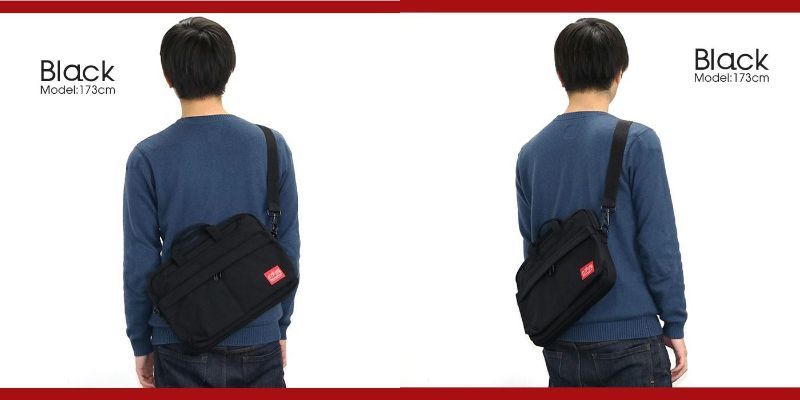 ★お洒落スマートブリーフ★ Manhattan Portage Convertible Laptop Bag Deluxe ブリーフ / ブラック色 MP1731の画像3