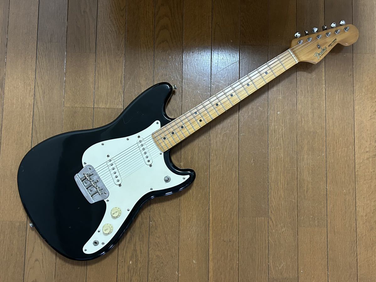 [GT]Fender Duo Sonic Reissue BLK フェンダー・デュオソニック・リイシュー 人気色ブラック Musicmasterの兄弟機種の2P.U.モデル！