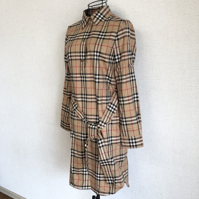 着用1回！極上美品 BURBERRY ノバチェック ワンピース バーバリー 165/76A 34サイズ 806398 新シーズン 令5/5月購入品 IW307AF01BUR_80_画像3