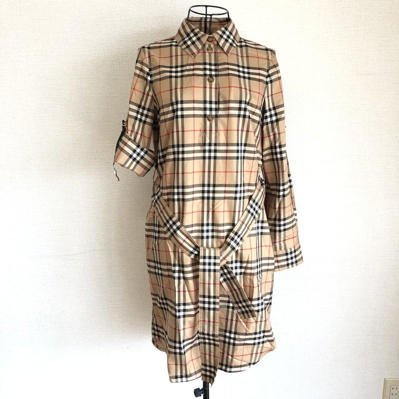 着用1回！極上美品 BURBERRY ノバチェック ワンピース バーバリー 165/76A 34サイズ 806398 新シーズン 令5/5月購入品 IW307AF01BUR_80_画像5