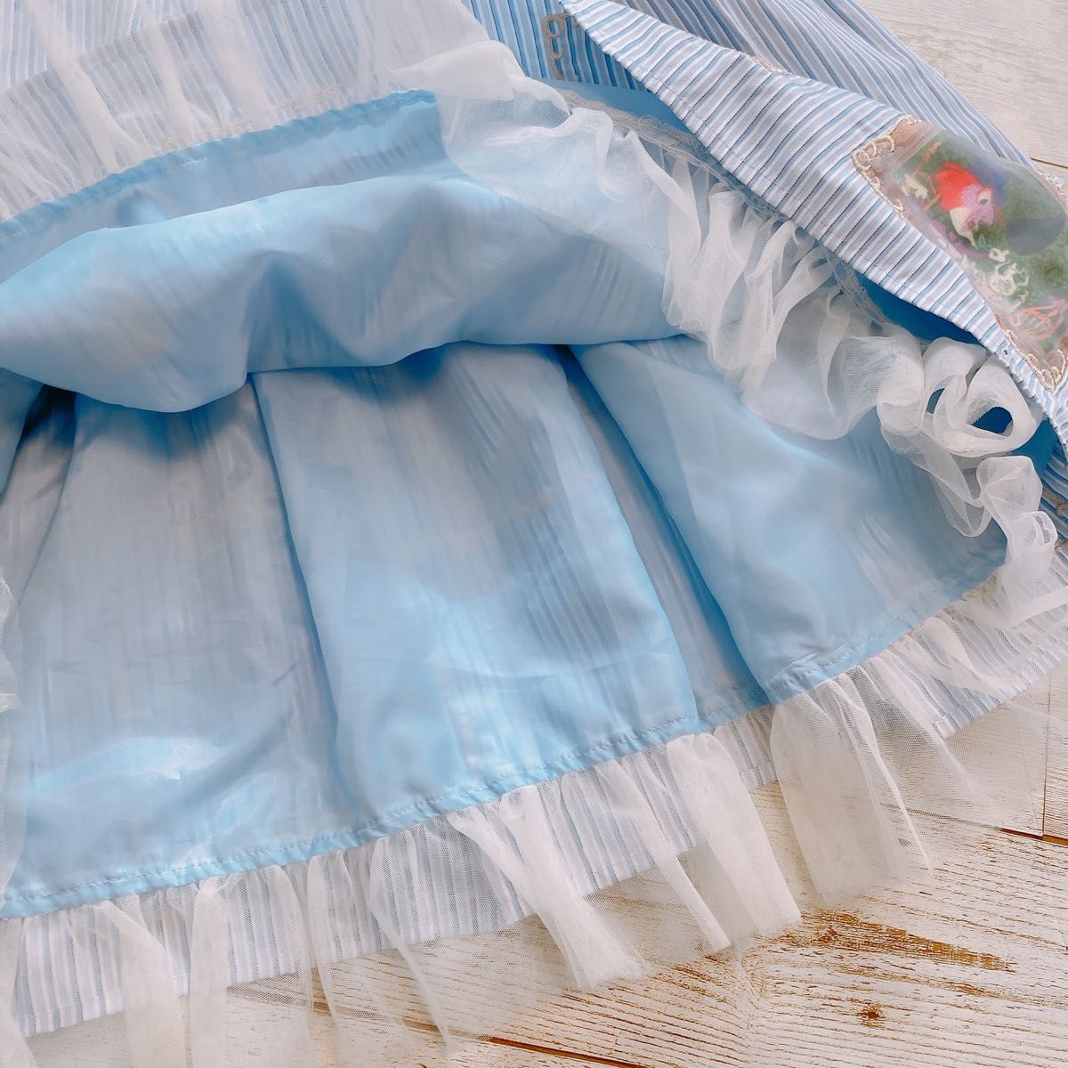 シークレットハニー　ディズニー　不思議の国のアリス　ワンピース　ドレス　140 柄ワンピース ジャンパースカート
