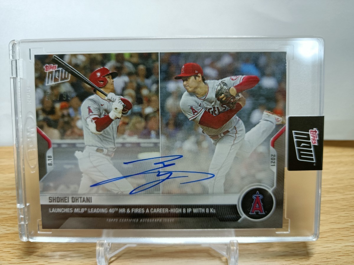 大谷翔平 直筆サインカード auto 99枚限定 topps now-