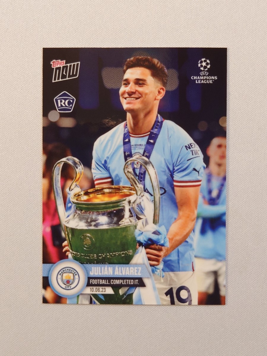 topps now card Julian Alvarez Manchester City #124 UEFA UCL 2022-23 トップスナウ フリアン・アルバレス マンチェスター・シティ 2〜10の画像1