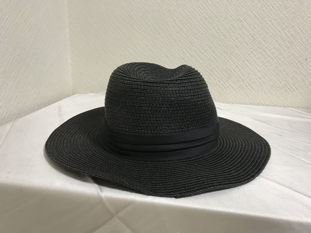  new goods unused genuine article Comme Ca Ism COMME CA ISM paper straw hat hat lady's men's Surf American Casual military business suit black black 