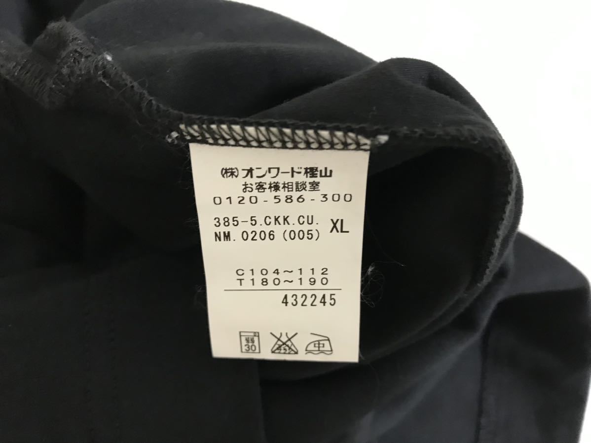 本物カルバンクラインジーンズCalvin Klein Jenasコットン半袖ポロシャツメンズアメカジサーフミリタリービジネススーツXL黒ブラック_画像5