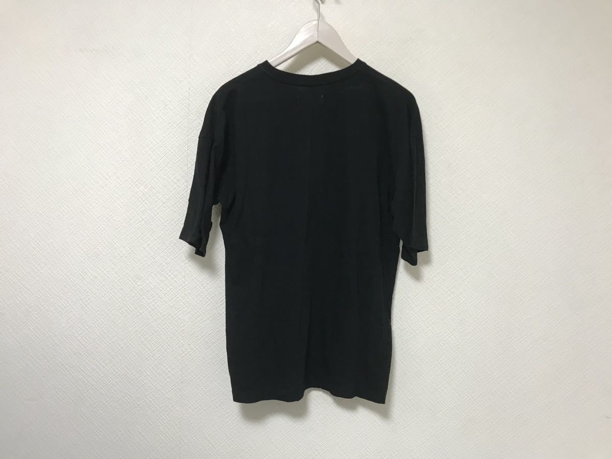 本物ルイスLUISコットン半袖Tシャツメンズサーフアメカジミリタリービジネススーツ黒ブラック日本製S