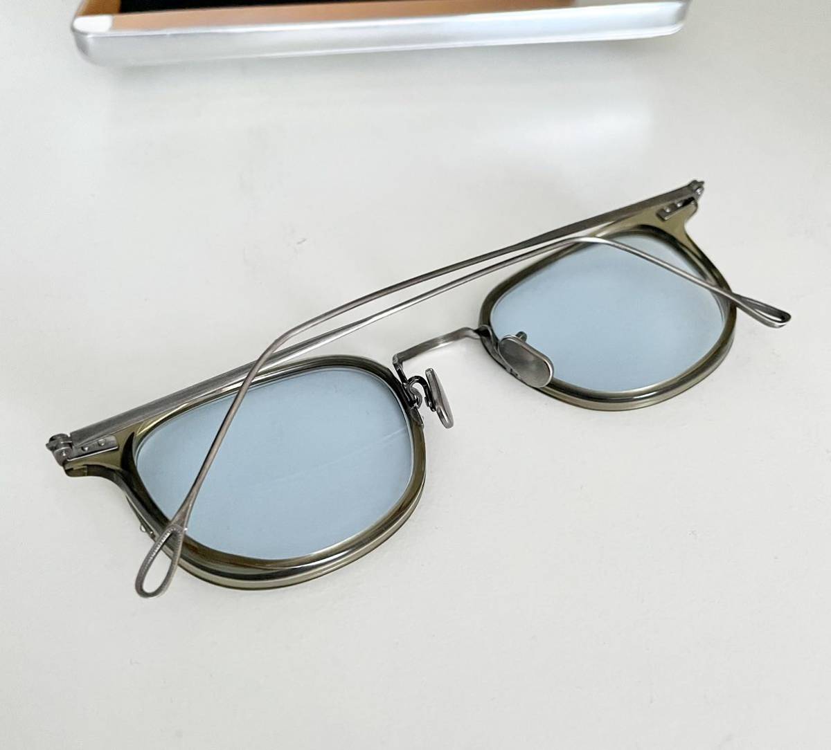 1円~売切! 【極美品】 EYEVAN 7285 アイヴァン 558 4060 4.8万 ブルー